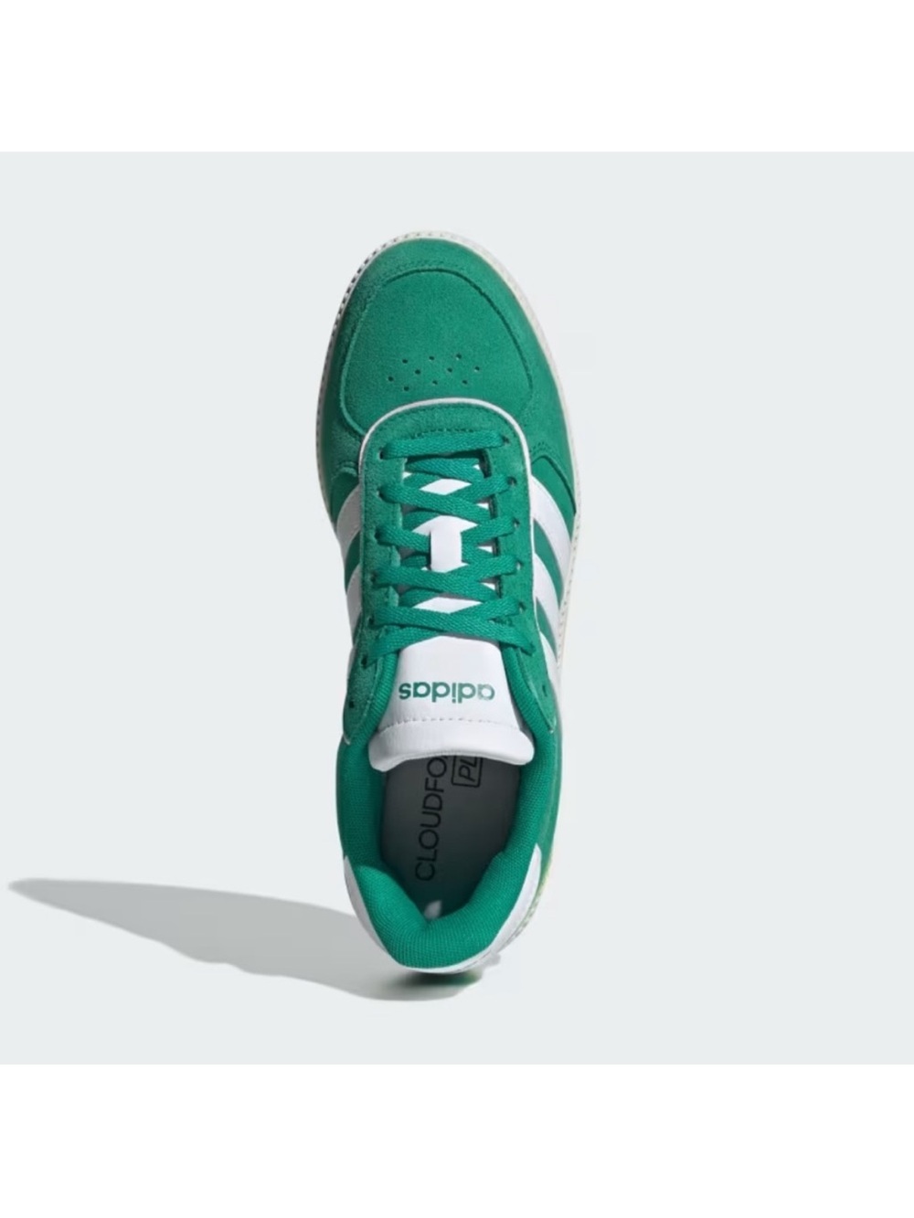 Adidas Women's Breaknet Sleek Shoes Court Green / White / Clear Pink Sz 9 - Picture 4 of 7